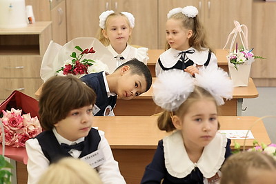 После реконструкции открылась одна из старейших школ Минска на ул.Красноармейской