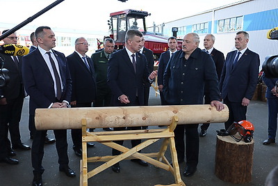 Лукашенко во время рабочей поездки в Витебскую область посетил Оршанский лесхоз