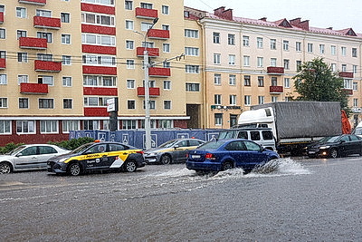 Сильный дождь прошел в Минске