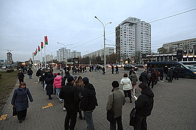 Очереди на маршрутки в сторону Логойска и Смолевичей