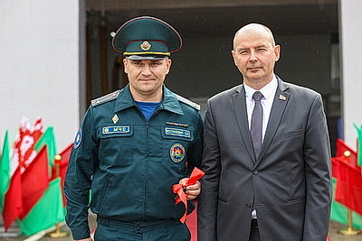 Помощь всегда рядом. В Червене открыли модернизированную пожарную часть