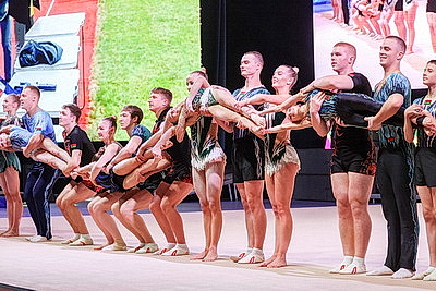 В столичном Дворце спорта проходит праздничное мероприятие к 100-летию спортивной отрасли