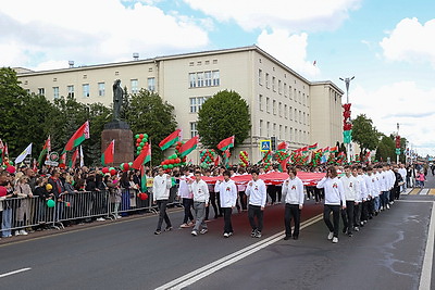 В Бресте прошел митинг, посвященный государственным символам Беларуси