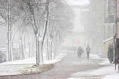 Заснеженный Минск в последние выходные уходящего года