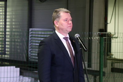 Новые подразделения по производству цементно-минеральной плиты открыли в Могилеве