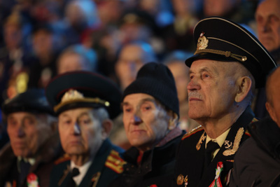 Военный парад по случаю 80-летия Победы прошел у стелы \"Минск - город-герой\"