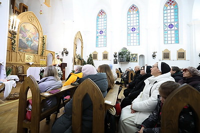 Рождественские службы проходят в католических храмах