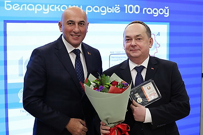 Гашение новой марки в честь 100-летия Белорусского радио состоялось в Минске