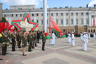 Крупко: когда видим наш флаг, слышим наш гимн, думаем о единстве народа и гордости за страну