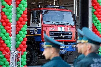 В жилом районе Минска \"Северный берег\" открыли новую пожарную часть