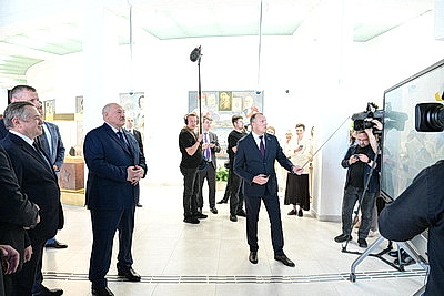 Лукашенко принял участие в открытии музея Славы Могилевщины