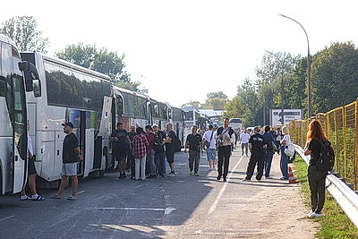 Ситуация у пункта пропуска \"Брест\" на границе с Польшей