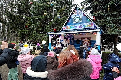 Домик Деда Мороза открылся в минском парке Горького