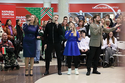 В Минске на \"Марафоне единства\" состоялся караоке-батл \"Код ДНК\"