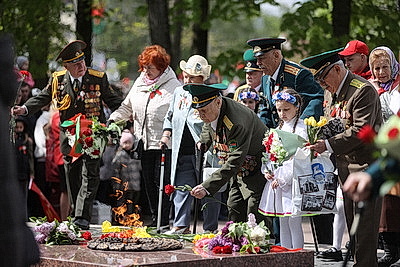 Парад, шествие \"Беларусь помнит\". Гродно празднует День Победы