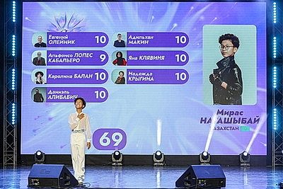 Представитель Казахстана лидирует на детском музыкальном конкурсе \"Витебск\" по итогам первого дня