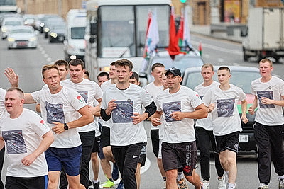 Белорусско-российский \"Марш Победы\" прибыл в Минск