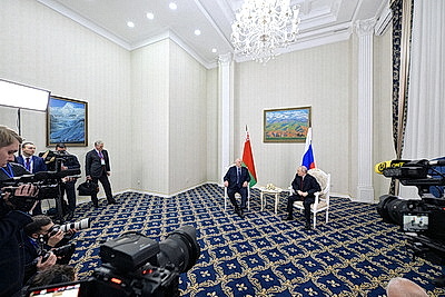 Лукашенко и Путин встретились в Бишкеке