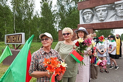 Совместный белорусско-российский \"Марш Победы\" прибыл в Дубровенский район