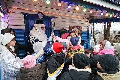 Домик Деда Мороза открылся в минском парке Горького