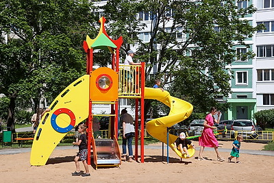 В Минске обустроили новые места отдыха и современные детские игровые комплексы