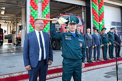 В жилом районе Минска \"Северный берег\" открыли новую пожарную часть