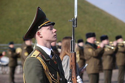 В Гродно военнообязанные запаса, призванные на сборы, присягнули на верность Беларуси и народу