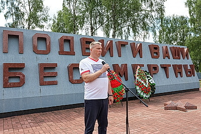 Совместный белорусско-российский \"Марш Победы\" прибыл в Дубровенский район