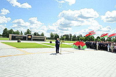 Лукашенко принял участие в открытии музея Славы Могилевщины