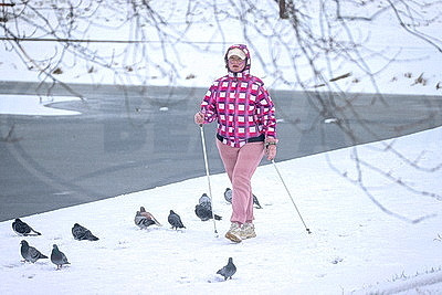 Заснеженный Минск в последние выходные уходящего года