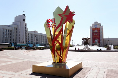 Города Беларуси украсили ко Дню Победы