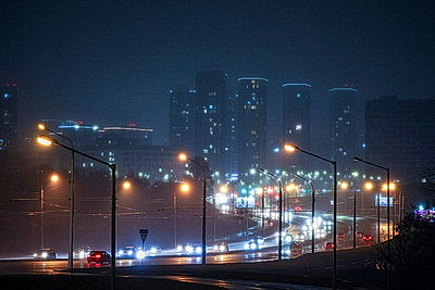 Туманное утро в Минске