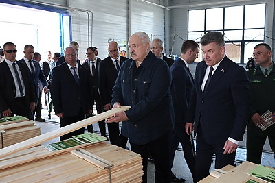 Лукашенко во время рабочей поездки в Витебскую область посетил Оршанский лесхоз