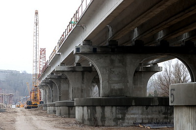 Ремонт моста через реку Припять в Мозыре
