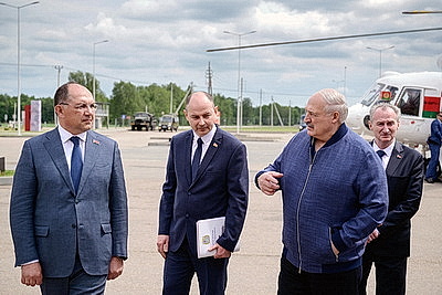 Лукашенко посетил горно-обогатительный комплекс в Любанском районе