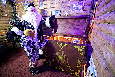 Домик Деда Мороза открылся в минском парке Горького