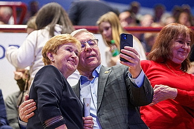 В столичном Дворце спорта проходит праздничное мероприятие к 100-летию спортивной отрасли