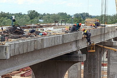 Реконструкция моста через Припять в Мозыре подходит к завершению