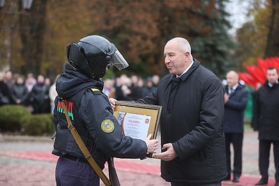 Надежность, профессионализм, отвага. Годовщину образования Департамента охраны МВД отметили в Гродно