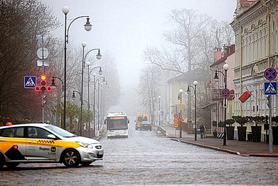 Густой туман окутал Гродно