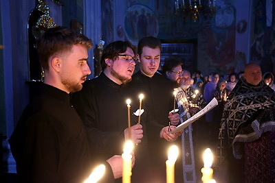В Гродно христиане отметили Великий четверг перед Пасхой