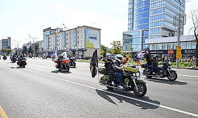 Мотопарад H.O.G. Rally Minsk стартовал от Кургана Славы в праздничный Минск