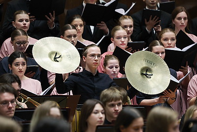 Белорусско-российский молодежный оркестр под управлением Юрия Башмета с успехом выступил в Минске