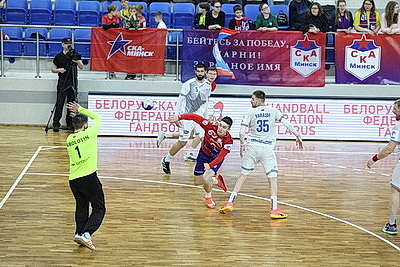 Гандболисты минского СКА сравняли счет в финале чемпионата Беларуси