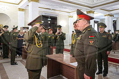 Хренин: созданный в Беларуси цикл военного образования ценится и нашими зарубежными друзьями