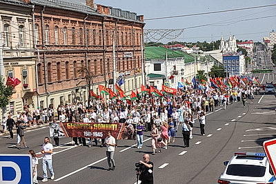 Маршем Победителей стартовали Дни молодежи в фестивальном Витебске