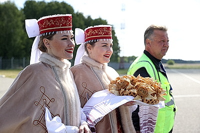 Президент Зимбабве Мнангагва прилетел в Брест