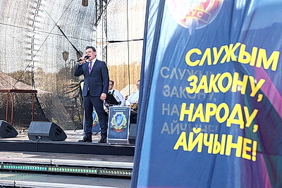 Акция МВД \"За безопасность - вместе!\" проходит на \"Славянском базаре в Витебске\"