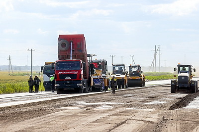 Реконструкция трассы М10 проходит в Гомельской области