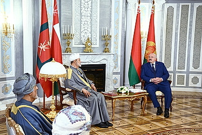 Встреча Лукашенко и Султана Омана проходит во Дворце Независимости